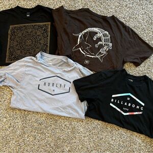 Four tshirts surf bundle
Billabong and Hurley Graphic T-Shirts